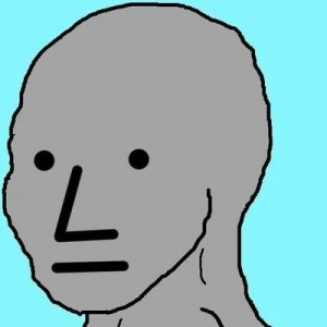 Create meme: npc wojak