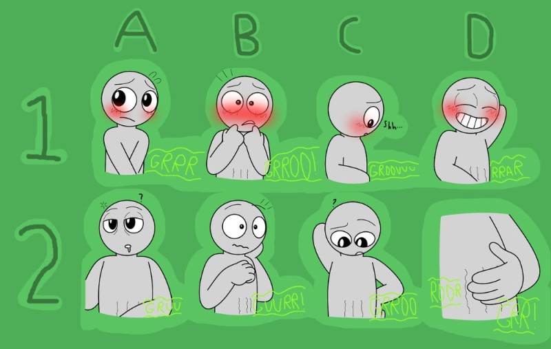 Create meme: funny emotions for drawing, poses for drawing emotions, emotions drawing