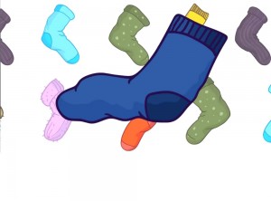 Создать мем: pink socks clipart, sock, smelly socks