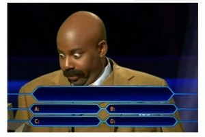 Create meme: game who wants to be a millionaire, who wants to be a millionaire meme template, the Negro who wants to be a millionaire meme
