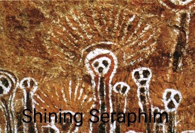 Create meme: rock art of the aborigines of Australia, Paleocontact petroglyphs, Ancient Egypt painting rock art