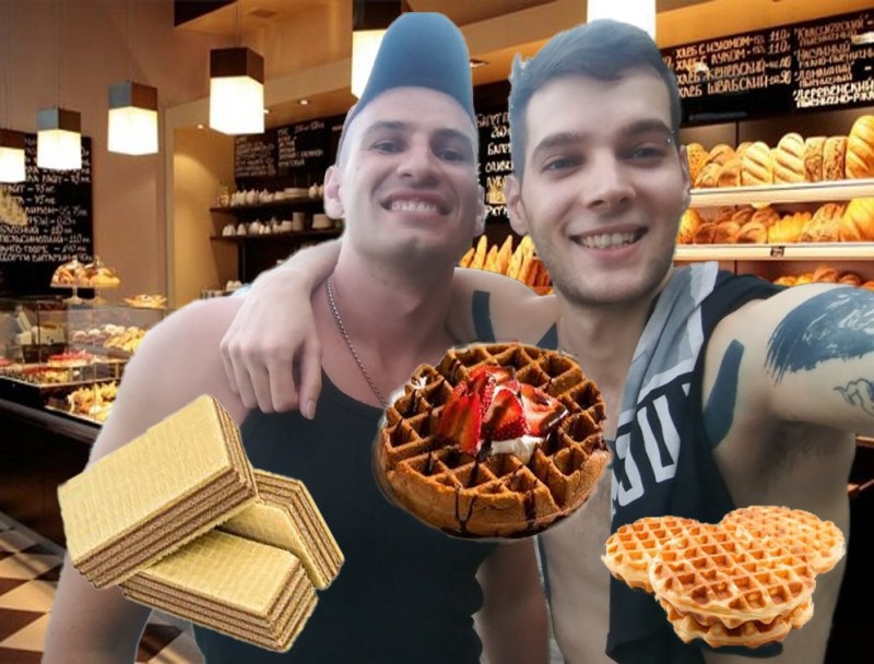 Create meme: waffles, caramel waffles, belle waffles belgian waffles