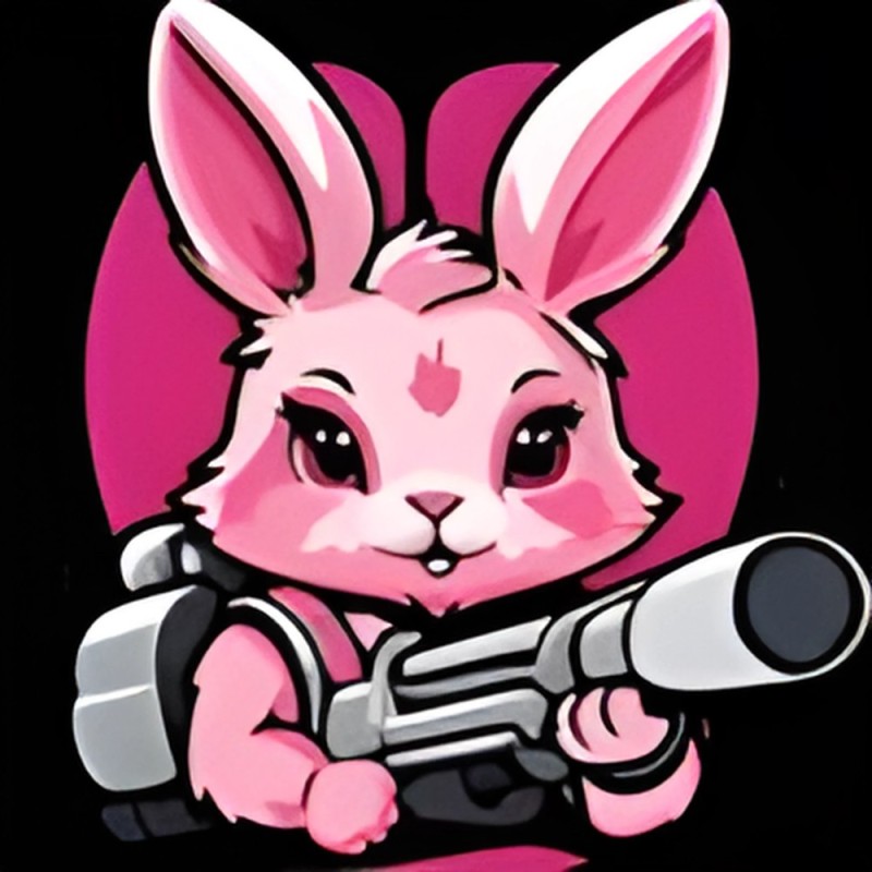 Создать мем: заяц логотип, аниме, кролик