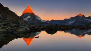 Create meme: zermatt switzerland, riffelsee, mountains