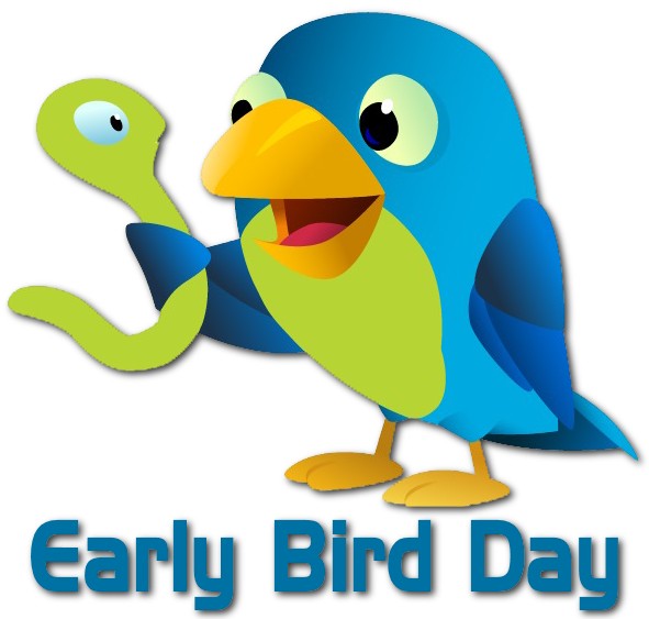 Create meme: early bird day, bird early, bird 