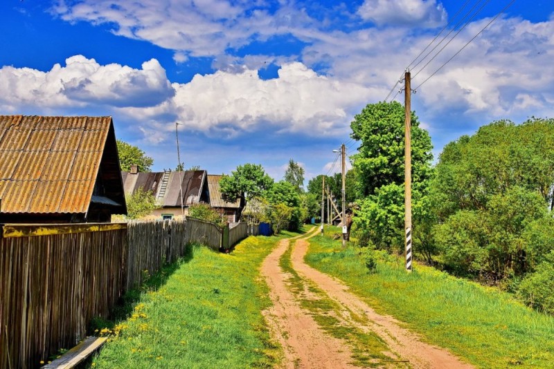 Create meme: village , beautiful village, villages of russia