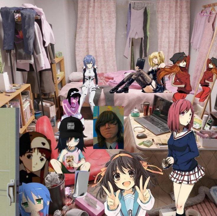 Create meme: anime, anime room, decorations for the animeshnik room