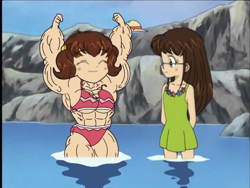 Create meme: anime , Lynn muscle growth, animated series