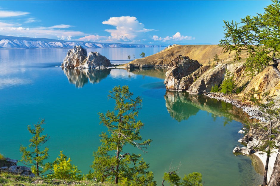 Create meme: Lake Baikal, Lake Baikal, Irkutsk region, Buryatia, lake baikal in summer