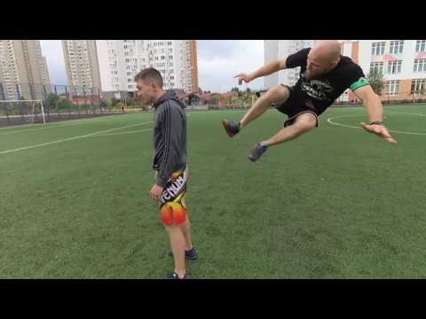 Create meme: training football, yard football , Igor Oleinik football freestyle