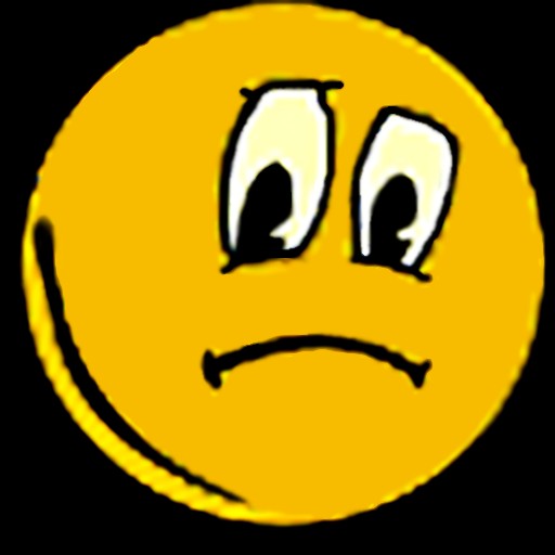 Create meme: smiley , sad yellow smiley face, the smile is sad