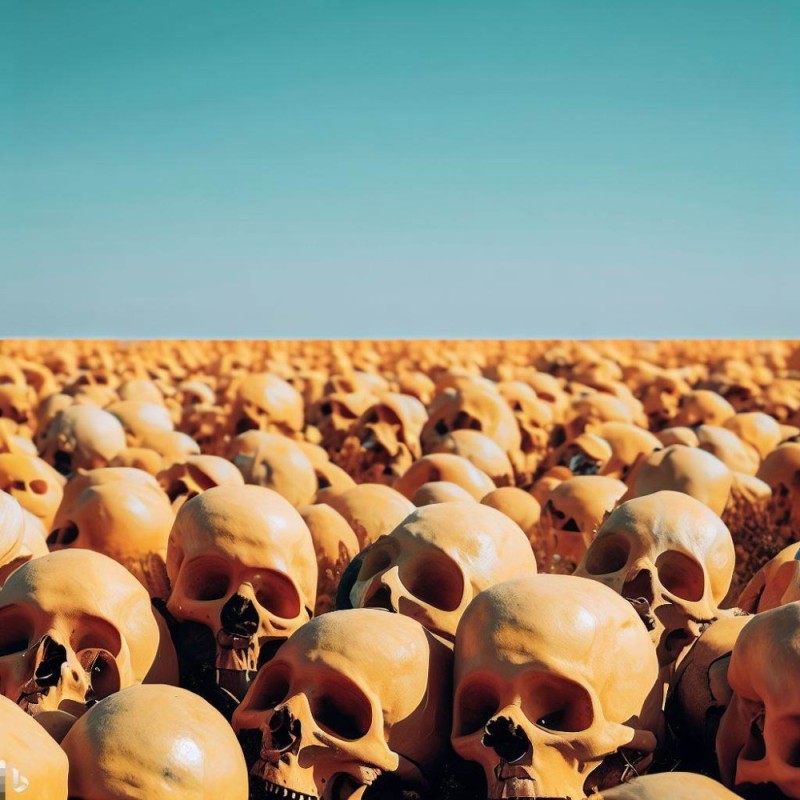 Create meme: skull, The apotheosis of war picture, a bunch of skulls