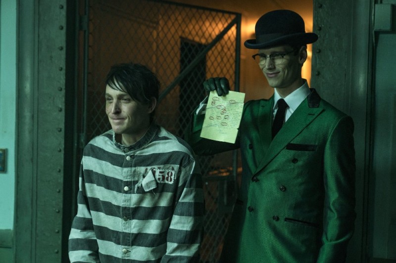 Create meme: Gotham Penguin, riddler gotham, gotham the riddler