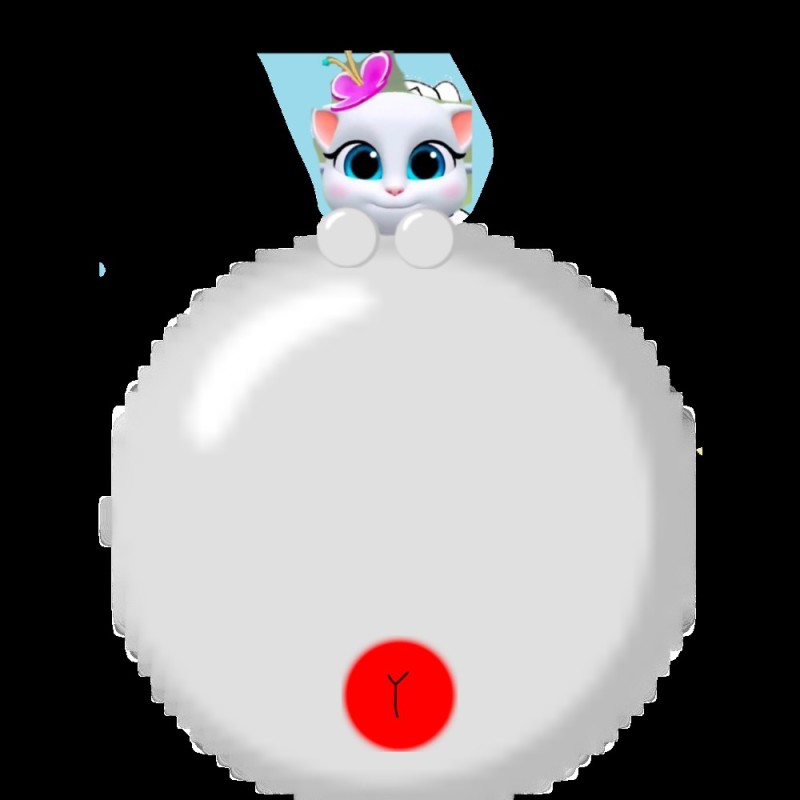 Create meme: kitty ball, balloon figure kitten white, The ball is a cat