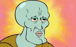 Create meme: squidward, squidward handsome, meme squidward