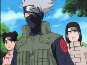 Create meme: naruto season 2 214, genma and Kakashi, Kakashi, Hatake