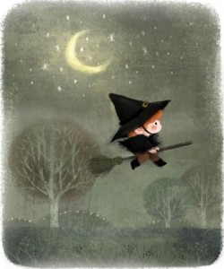 Create meme: the witch, halloween crafts, halloween vintage card