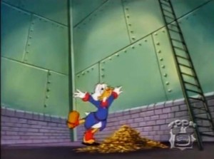 Create meme: Scrooge McDuck in gold, Scrooge McDuck