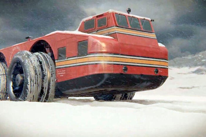 Создать мем: antarctic snow cruiser 1939, арктический вездеход, snow cruiser 1939