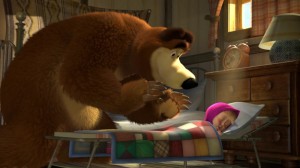 Создать мем: мультфильм маша и медведь, маша и медведь сладкая жизнь 33 серия, маша и медведь кадры из мультфильма