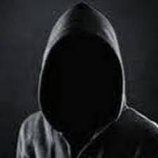 Create meme: the hooded man, the man in the black hood, in a hood without face