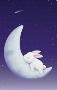 Create meme: good night sweetie, cute pictures good night, moon Bunny