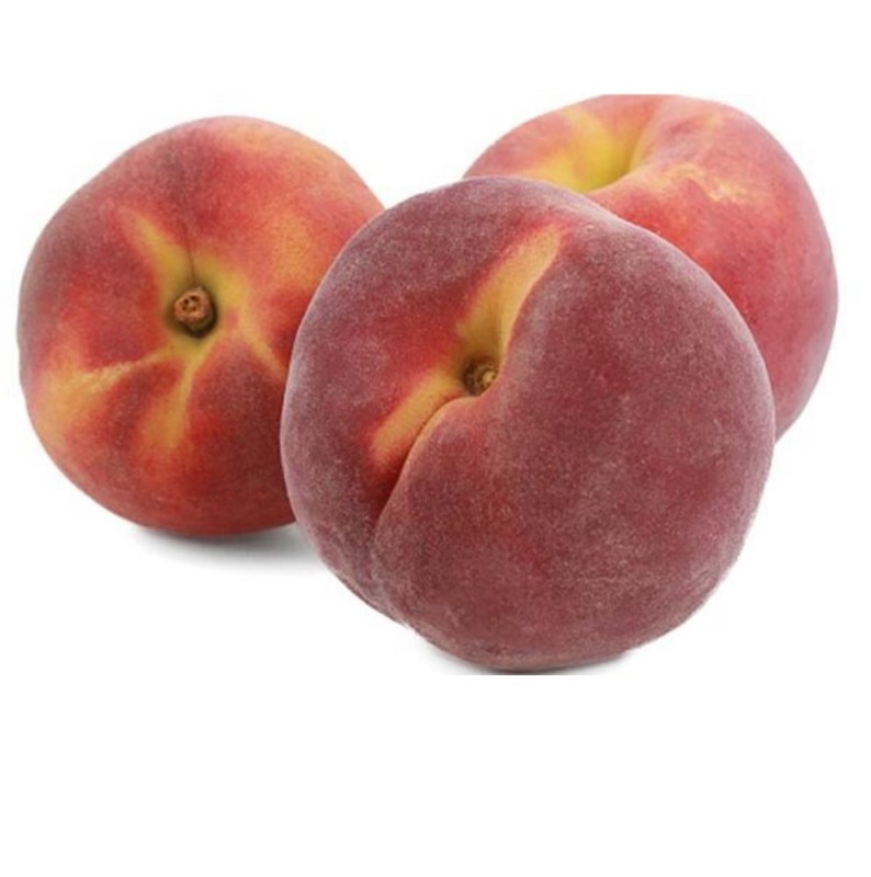 Create meme: the peach is flat, peach on white background, peach fruit
