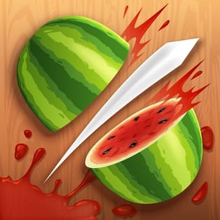 Create meme: fruit ninja, fruit ninja game, fruit cutting game