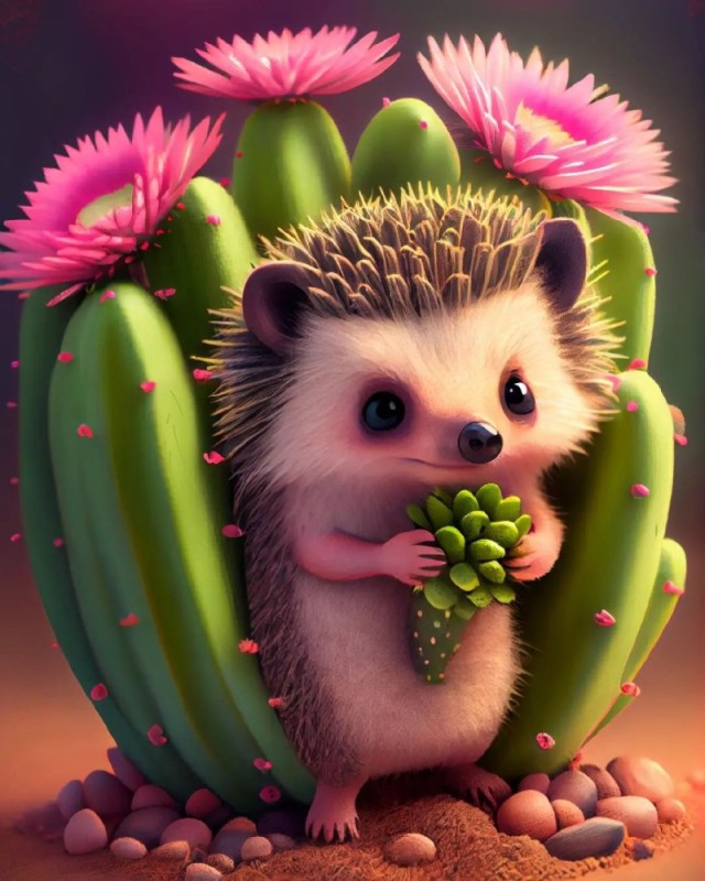 Create meme: hedgehog painting, hedgehogs are cute, little hedgehog