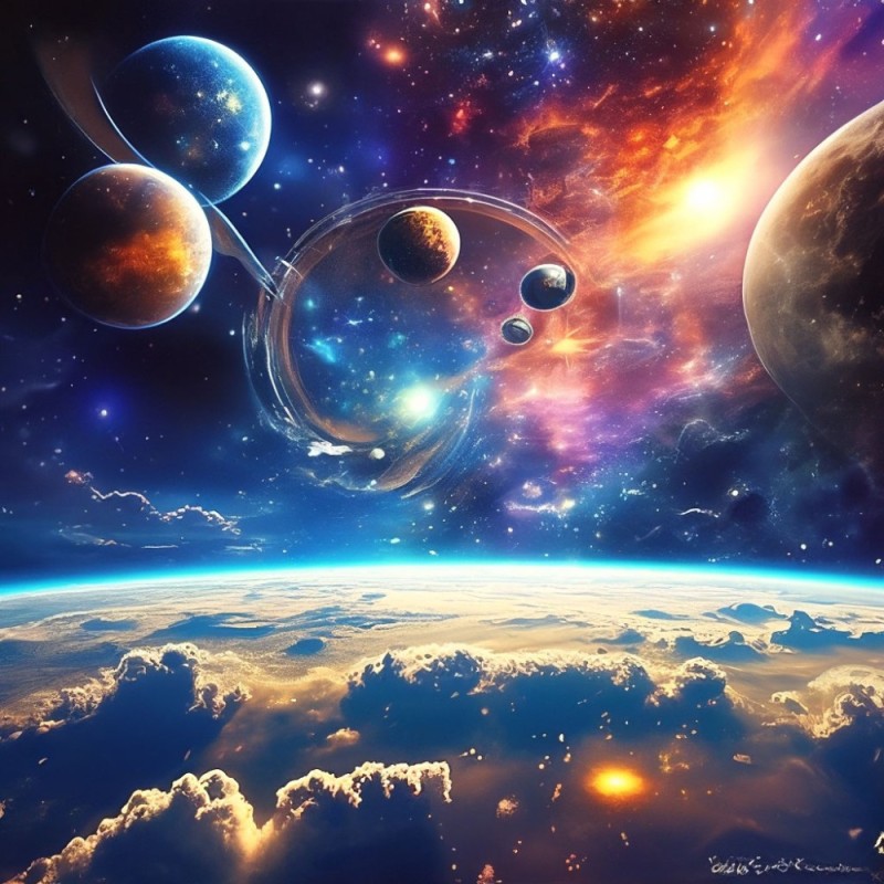 Create meme: space and the planet, space and, space planets universe