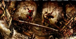 Создать мем: warhammer тираниды, мортал портал читы, sabaton the attack of the dead men обложка