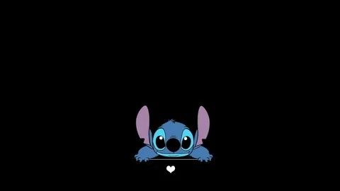 Create meme: background stitch, desktop background with stitch, stitch on a black background