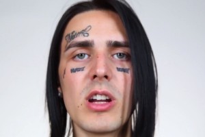 Create meme: face without the tattoo, face rapper without tattoos on his face, face