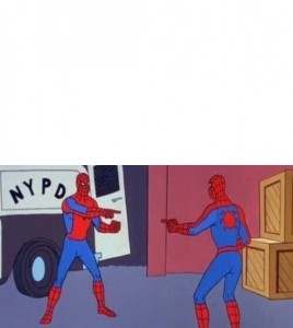 Create meme: meme 2 spider-man, meme two spider-man, 3 spider-man meme