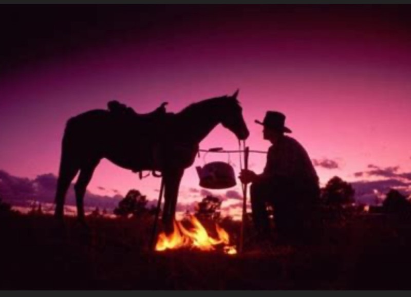 Create meme: The Marlboro Cowboy of the Wild West, cowboy at sunset, cowboys 