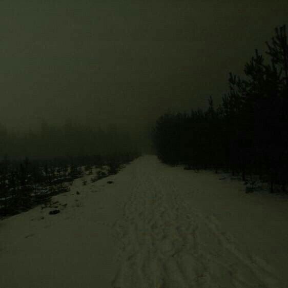 Create meme: nature snow, darkness, the landscape is gloomy