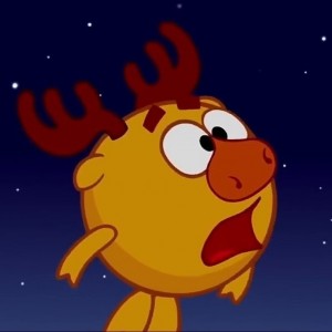 Create meme: moose cookie, Smeshariki, Smeshariki moose