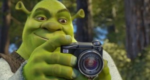 Create meme: Shrek with camera meme, Shrek meme, Shrek with camera