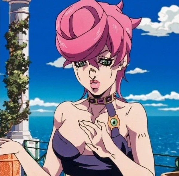 Create meme: Trish una jojo, Trish Jojo, trish jojo screenshots