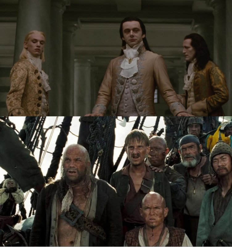 Create meme: at the edge of the world pirates of the caribbean, Pirates of the Caribbean Jack's team, Michael sheen Aro Volturi