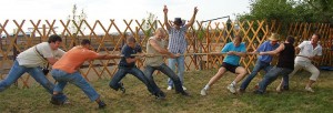 Create meme: team building for adults, team building, tug of war photo