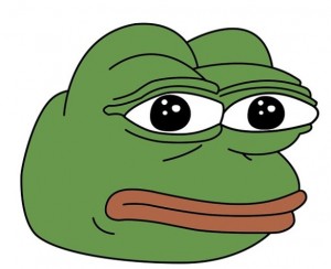 Создать мем: pepe the frog, лягушка pepe рисунки, грустная лягушка мем