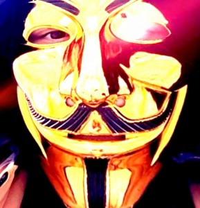 Создать мем: анонимус золотая маска, маска гая, анонимус кондор маска золотая