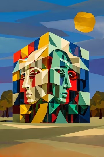 Create meme: portrait in the style of cubism, portrait cubism, cubism in painting