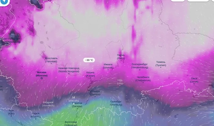 Create meme: weather map, weather , dangerous natural phenomena