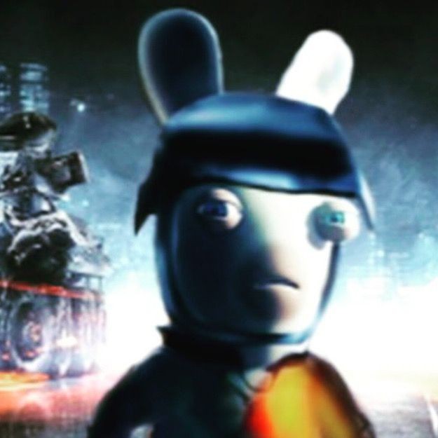 Create meme: raving rabbids 2, raving rabbits, the raving Rabbids cartoon