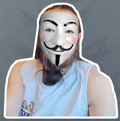 Создать мем: человек, маска гая фокса, маска анонимуса для девочек