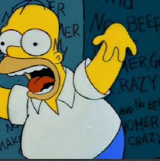 Create meme: the simpsons glow, the simpsons, simpsons gif