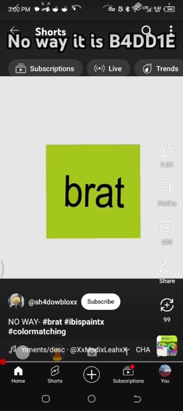 Create meme: brat , brat album cover, screenshot 