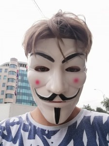 Create meme: Male, mask, anonymous